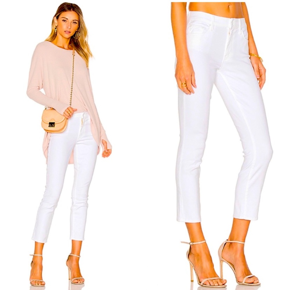 NEW Mother ‘The Looker Crop’ White Jeans - size 26